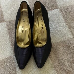 St. John Black and Gold Heels